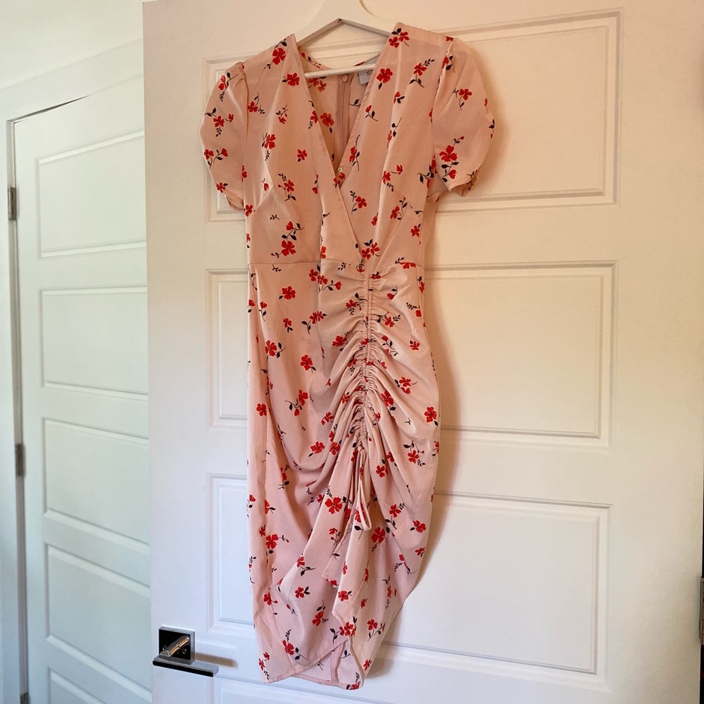 Floral Short Sleeve Sun Dress